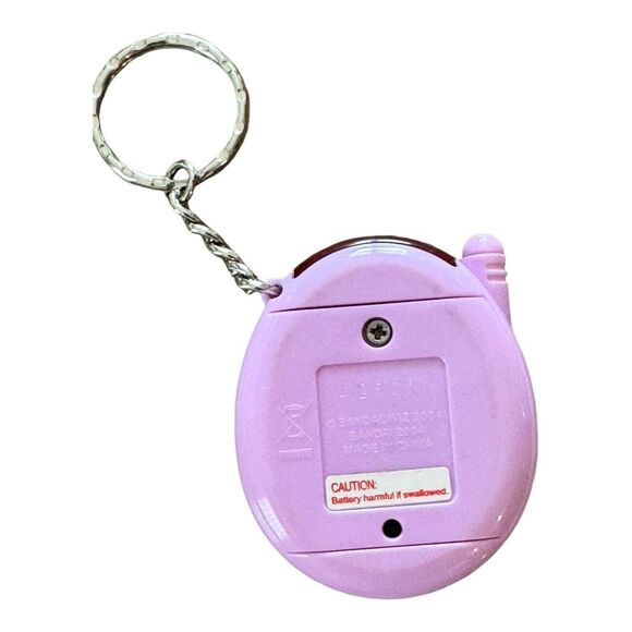 Bandai Tamagotchi Connection V3 2004 Pink Purple Hearts Angel Wings Halo - Works - Picture 2 of 6